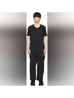 Sasquatchfabrix Black Youryu Overall Jumpsuit size S BNWT